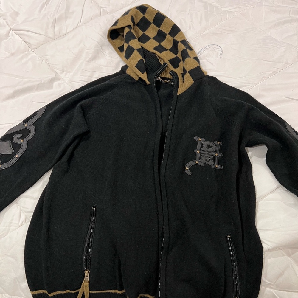 Authentic Ed Hardy cashmere cardigan